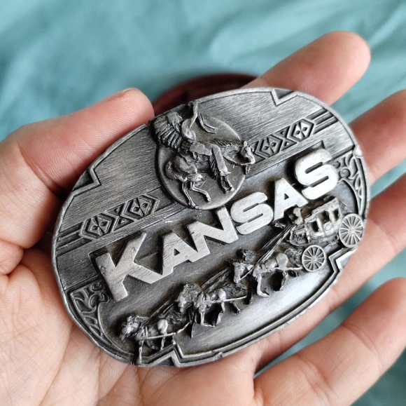 Vintage Kansas Belt Buckle - Picture 5 of 5